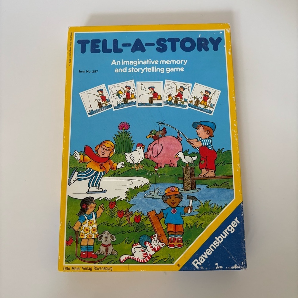 Ravensburger Vintage Memory Game Tell A Story Storytelling Kids Vtg Classic 1990